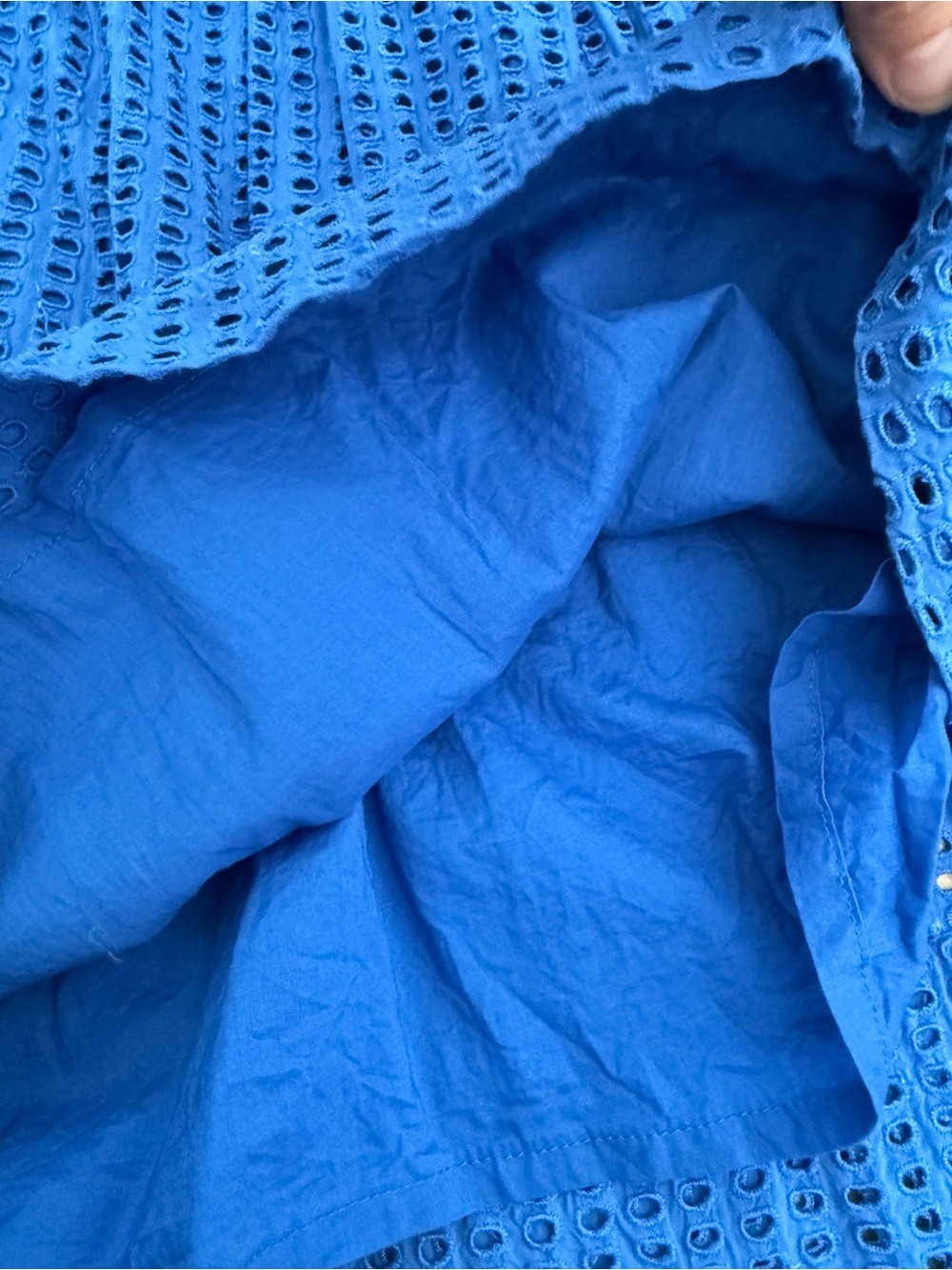 Madewell Royal Blue Eyelet Cami Dress - Picture 7 of 7